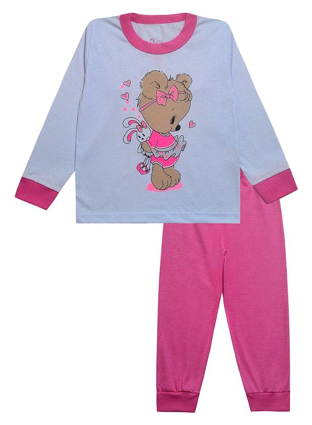 0050 conjunto rosa ursinho