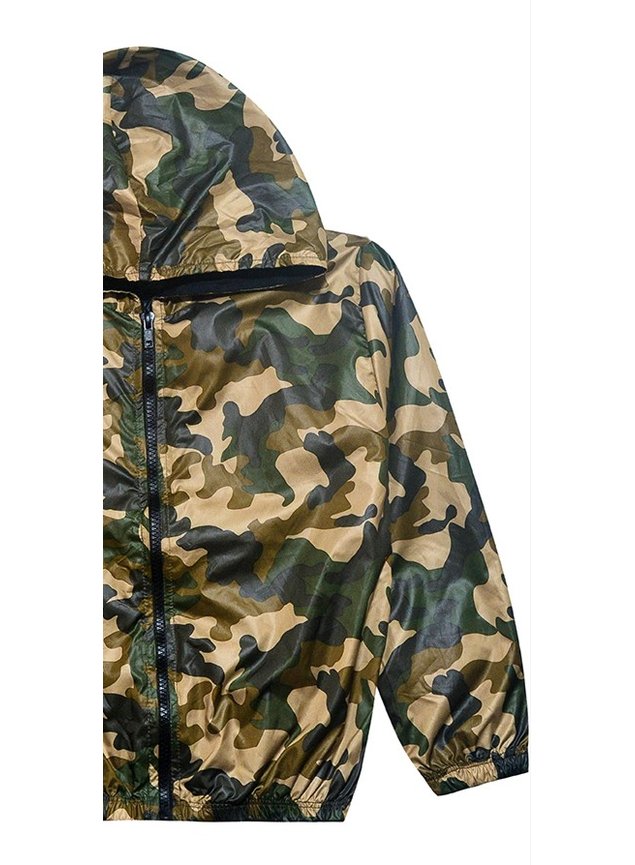 Blusa Moletom Corta Vento Camuflado Moletom Oakley Camuflada