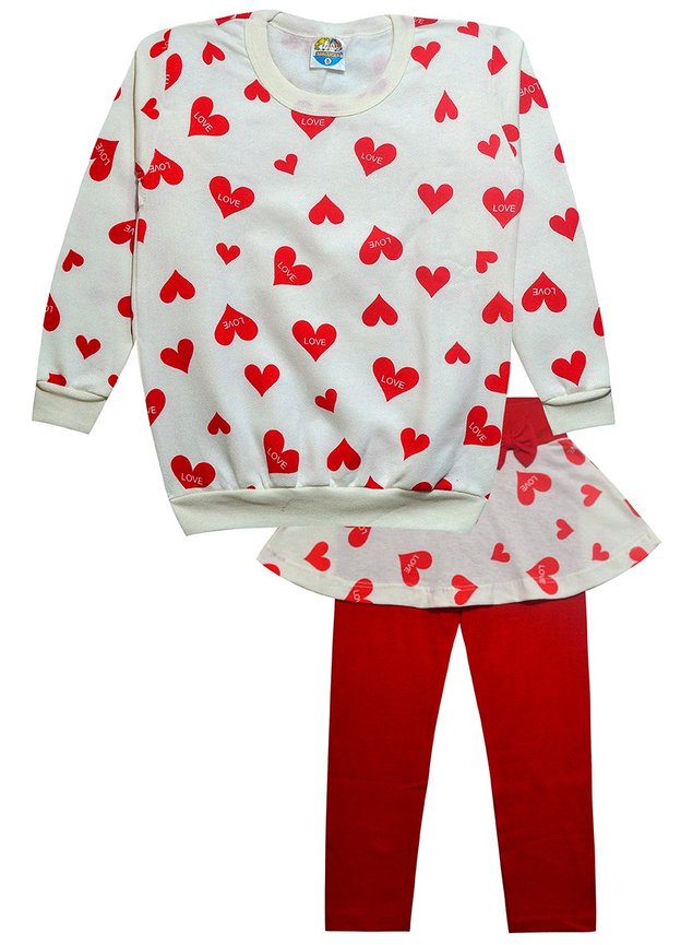 conjunto vermelha