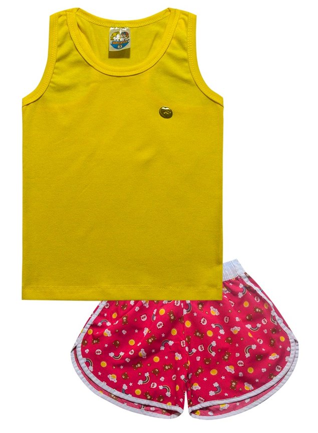 ref 05 short pink estampado