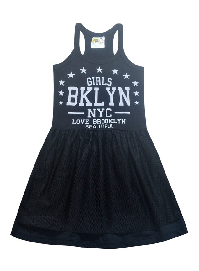 vestido tela preto
