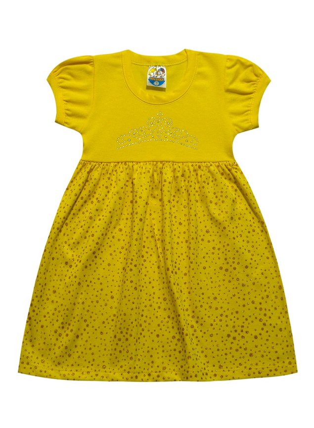 vestido manga princesa amarelo ref 6177