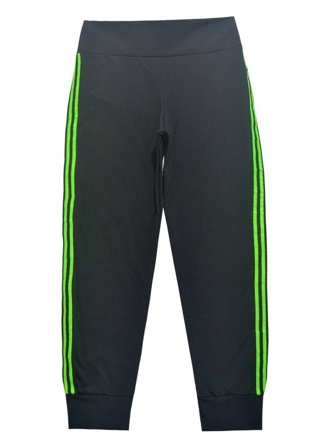 calca preta c listra verde neon ref a6852