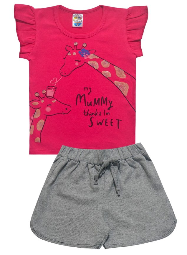 blusa girafa pink