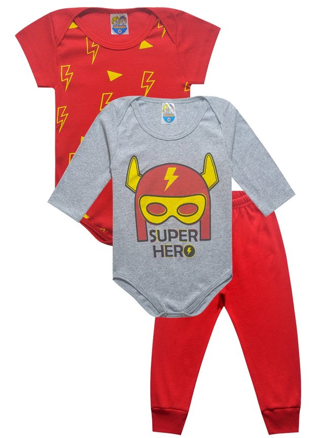 calca vermelha kit hero vermelho