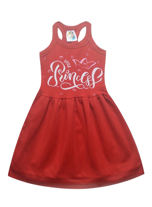 vestido tela princess vermelho 7240