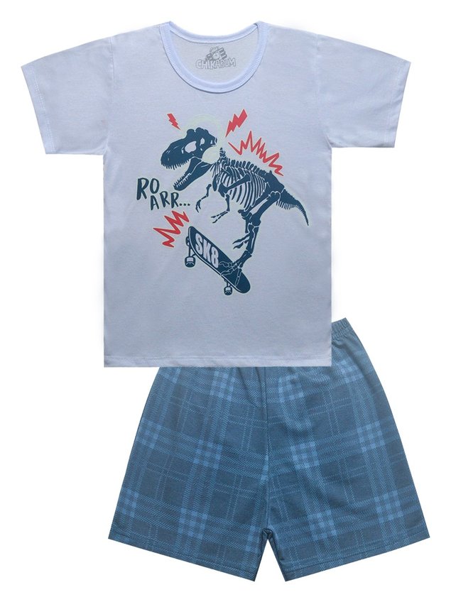 short azul c camiseta roar