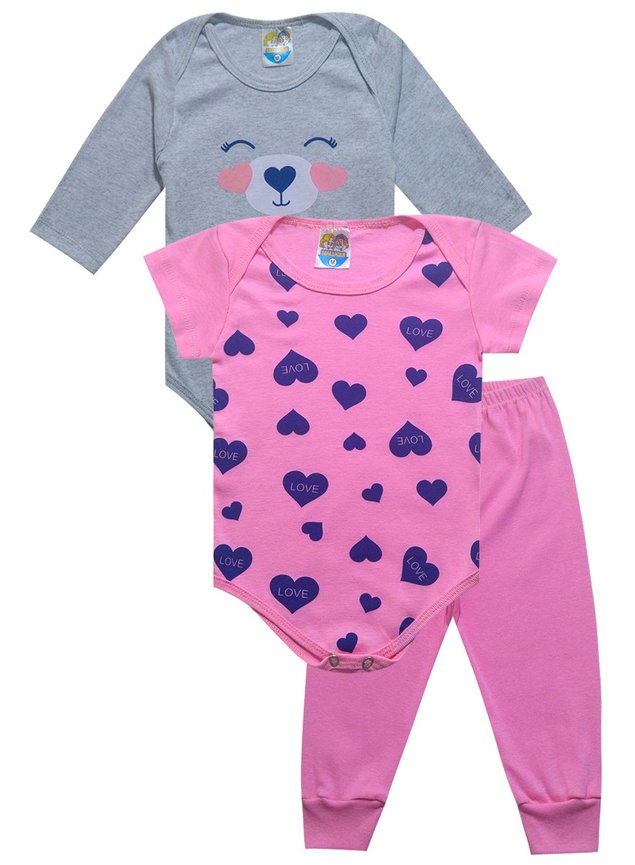 calca rosa kit ursinha ballet