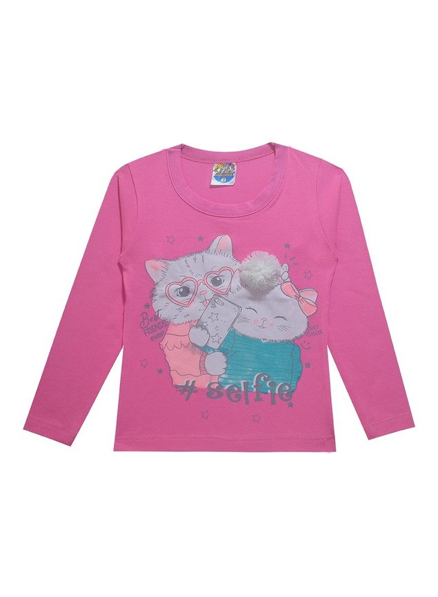 blusa gatinho com pompom