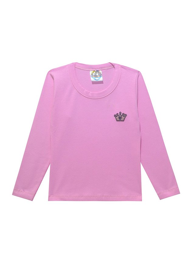 aplique de coroa rosa