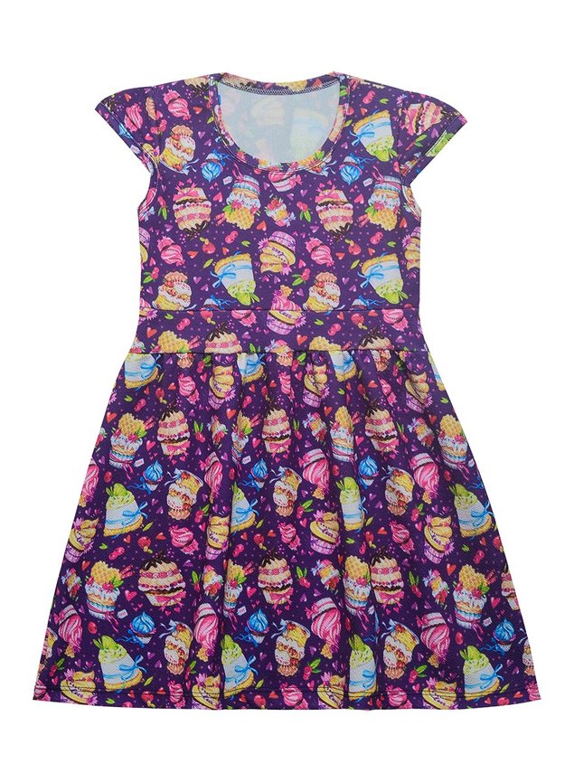 vestido roxo bolinhos